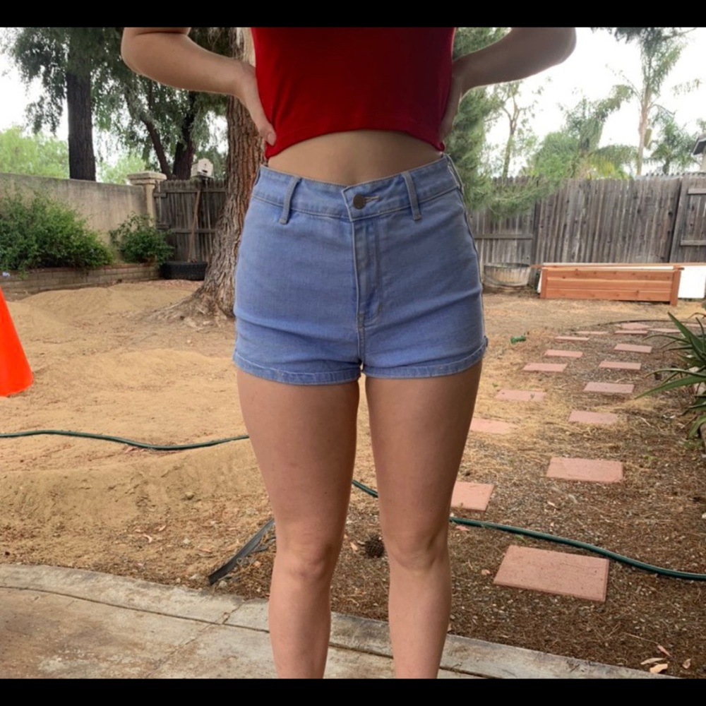 Kendall and Kylie Jean high rise shorts